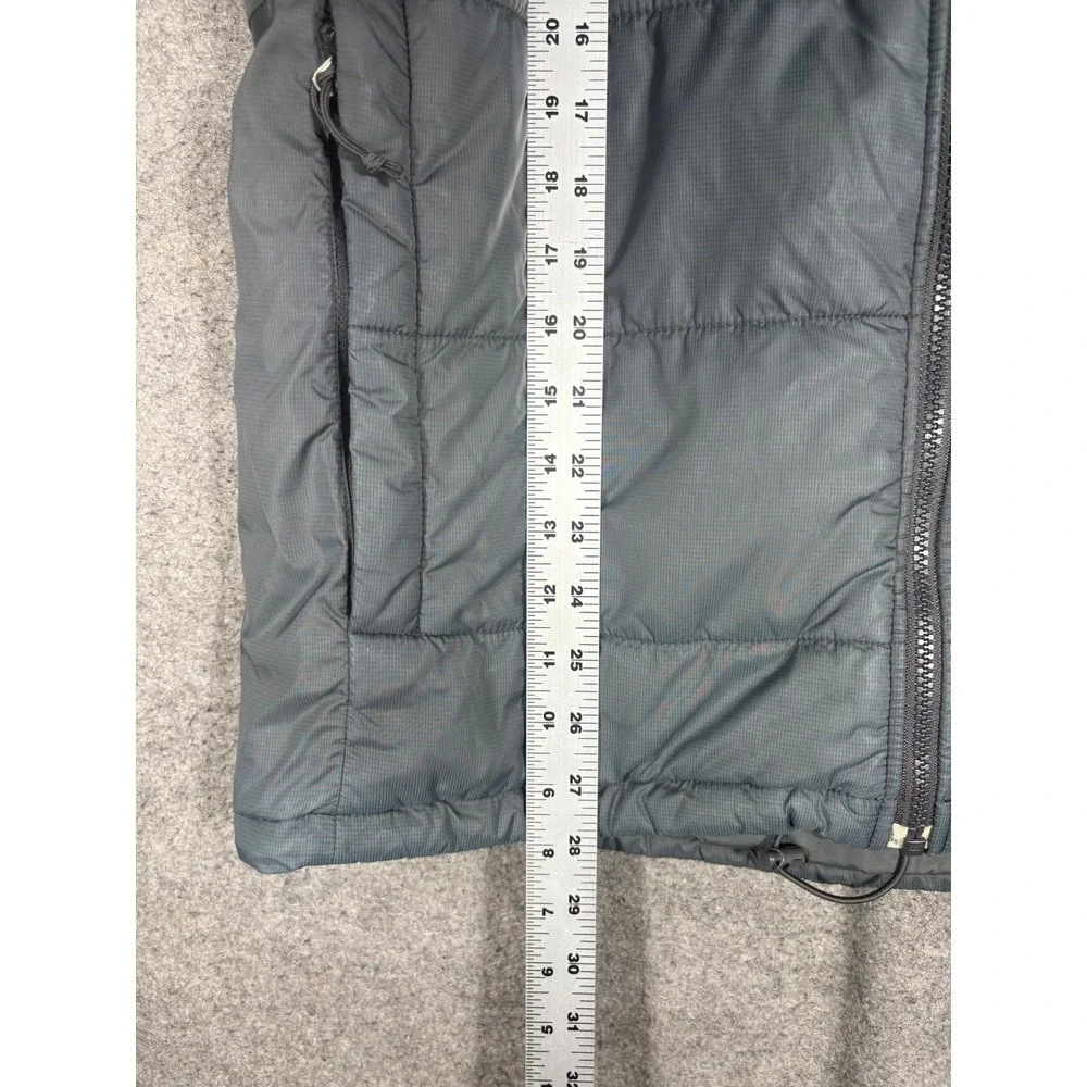 The North Face Mens Gray Primaloft Insulated Puffer Jacket Full Zip Large F10
